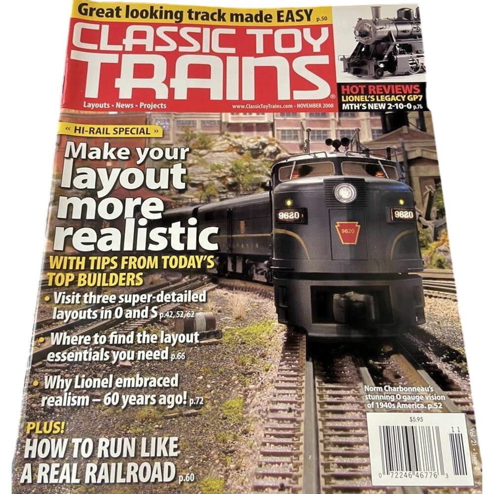 Classic Toy Trains November 2008 Make Your Layout More Realistic Top Builders